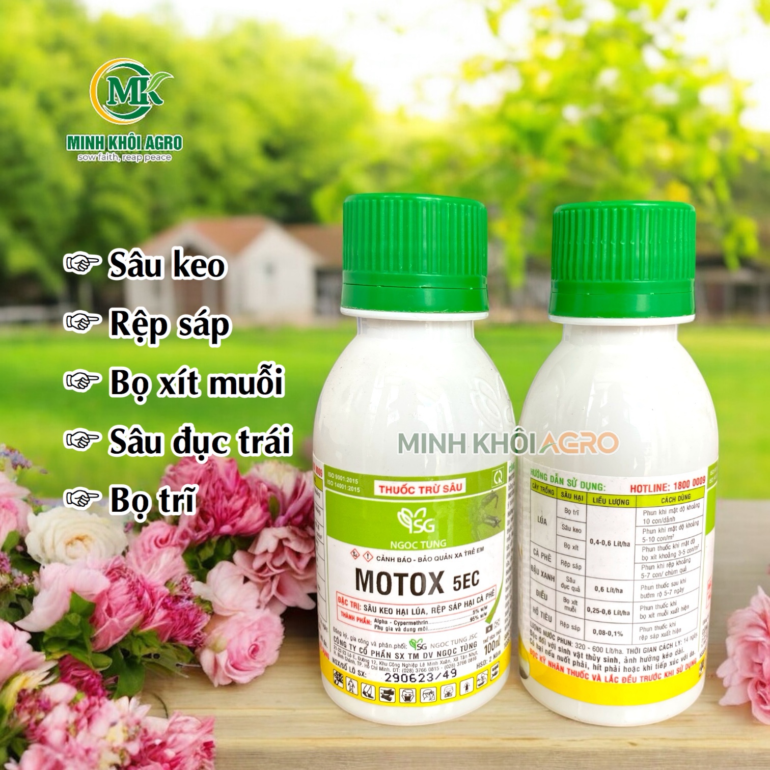 Thuốc trừ sâu Motox 5EC - Chai 100ml